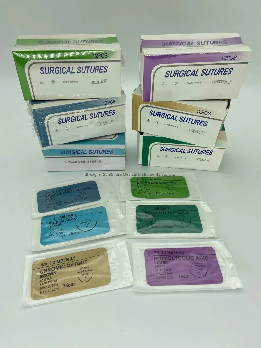 Provided CE&ISO Medical Disposables Surgical Suture PGA/Pdo/Chromic/Pgla/Pgcl/Pgar