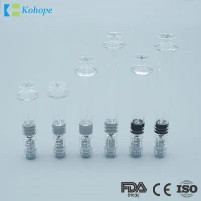 Hochwertige 1 ml/3 ml/5 ml/10 ml/20 ml Kunststoff/Glas OEM China Sterile Medical Supply Chirurgische vorgefüllte Spülspritze