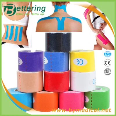 Baumwollelastisches Kinesiologie-Physiotherapie-Muskel-Kinesio-Sportband