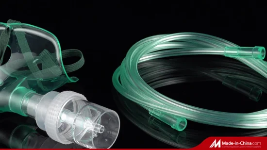 Einweg-Fabrik-Sauerstoffverneblermaske für medizinisch-chirurgische Krankenhäuser, PVC, CE, FDA, ISO-Zulassung